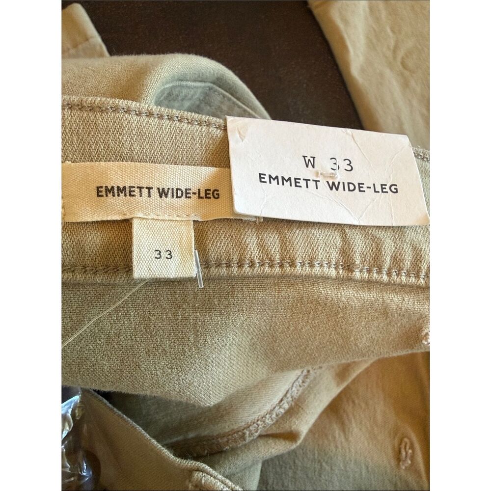 Madewell Emmett Wide-Leg Patch Pocket Jeans in Heritage Khaki NWT size 33 - Picture 4 of 12